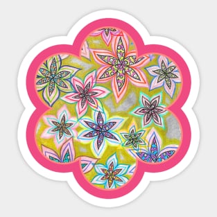 Bubble Flowers Sticker